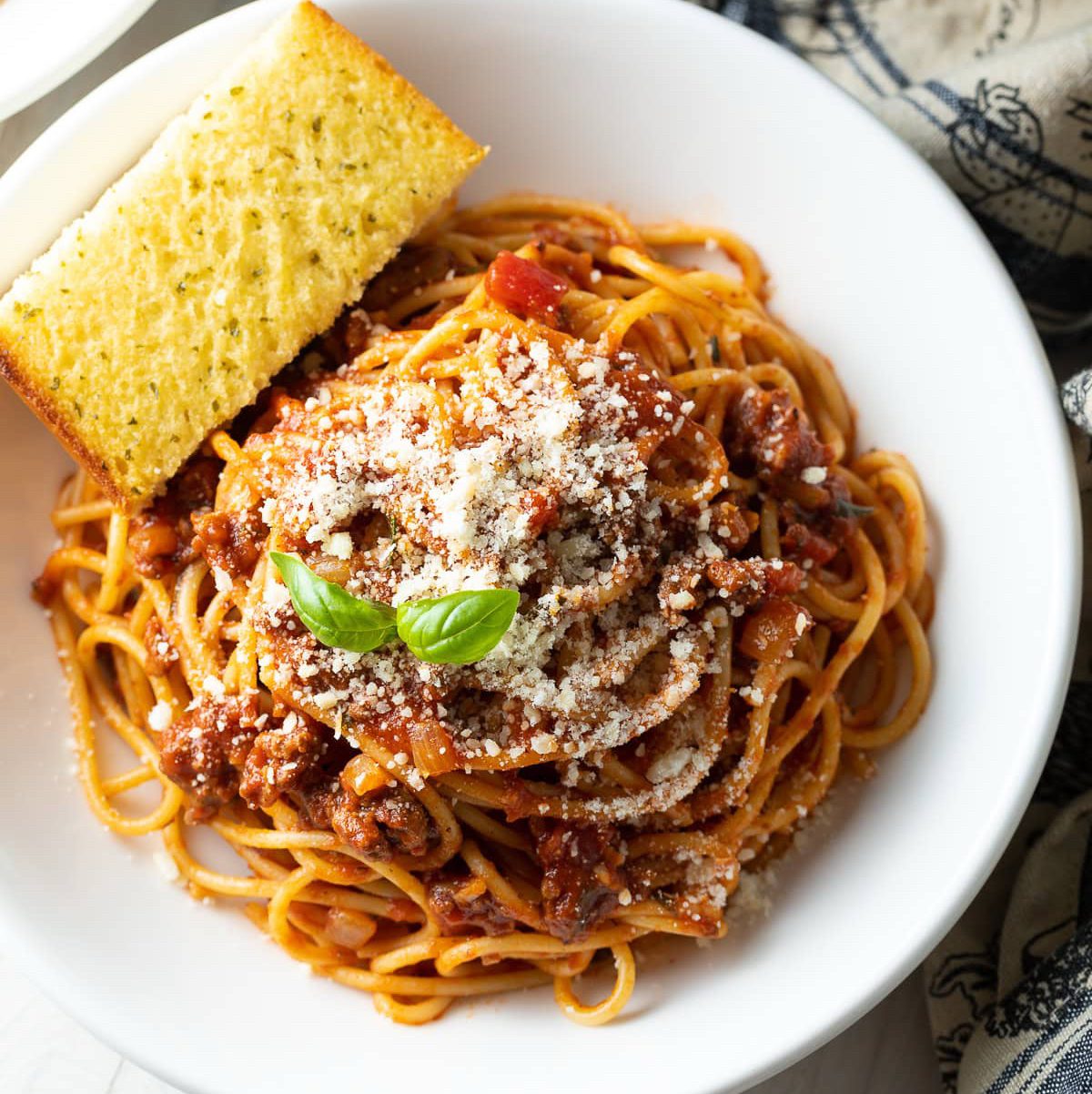 Spaghetti and Meat Sauce.
