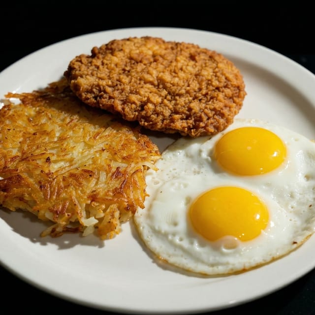 Country Fried Steak and Eggs.