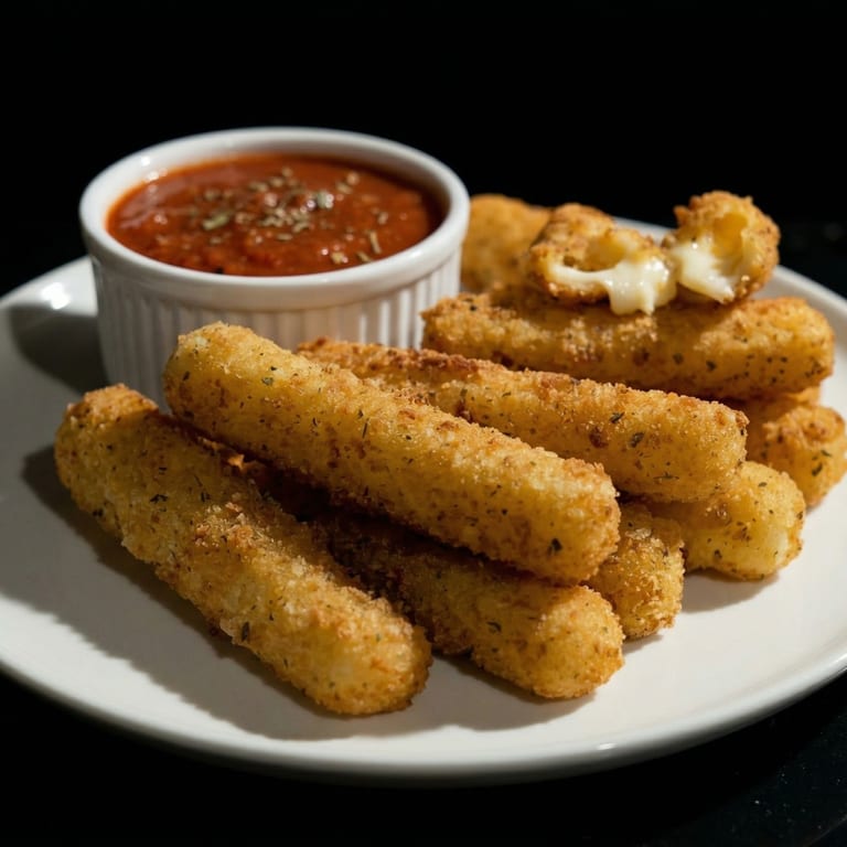 Savor our mozzarella sticks